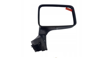 Oglinda exterioara Fiat 126 P 09.72-09.2000 partea dreapta Best Auto Vest crom convex carcasa neagra reglare manuala fara incalzire, Model BIS