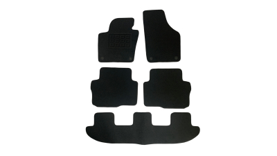 Covorase mocheta VW Sharan (7N) 2010-2022 Negru, set de 5 bucati