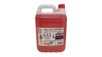Antigel diluat AC Cosmetics Polonia 5 litri; G12+; pana la -35°C; Rosu