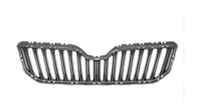 Grila radiator, masca fata Skoda Yeti (5l), 09.2013-, parte montare centrala, neagra, 69X105-2, Aftermarket