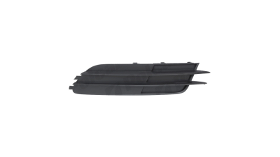 Grila bara fata Audi A6 (C7), 01.2011-06.2014, parte montare partea dreapta, neagra, fara gaura proiector, 13E127-6, Aftermarket