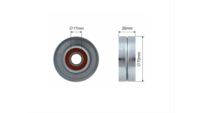 Rola intindere curea Chrysler Voyager 4 (Rg, Rs), 09.1999-12.2008; Jeep Cherokee (Kj), 03.2001-01.2008, DEXWAL 31405