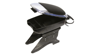 Cotiera auto universala Carpoint crom cu suport pahare