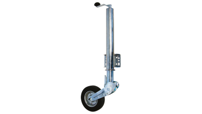 Roata de sustinere Carpoint pentru remorca cu tub de 60mm si roata 200x60mm , retractabila