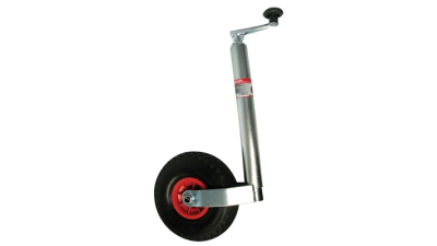 Roata de sustinere Carpoint pentru remorca cu tub de 48mm si roata 260x85mm 