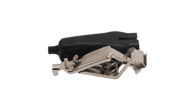 Clema contacte electrice tip cleste crocodil, extra mare, 30A, culoare negru, set 5 buc.