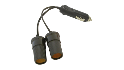 Priza auto dubla Carpoint cu 2 iesiri separate 2 x 12 V max. 8A, cablu de 11cm si fisa bricheta