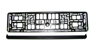 Suport numar inmatriculare auto negru import Polonia , 52x11 cm