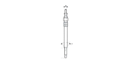 Bujie incandescenta  MAGNETI MARELLI Mercedes-Benz Sprinter 4-T Bus (904) Sprinter 3-T Platou / Sasiu (903) Sprinter 3-T Platou / Sasiu (906) Sprinter 4,6-T Platou / Sasiu (906) Sprinter 3-T Caroserie