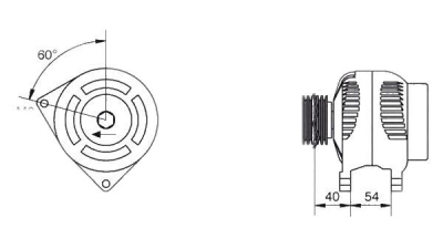Alternator (fara piesa veche la schimb)  MAGNETI MARELLI Ford Escort 7 Limuzina (Gal, Afl) Fiesta 4 (Ja, Jb) Fiesta Caroserie (J5, J3) Escort 7 Combi (Gal, Anl) Escort 7 (Gal, Aal, Abl) Escort 