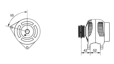 Alternator (fara piesa veche la schimb)  MAGNETI MARELLI Ford Fiesta 4 (Ja, Jb) Fiesta Caroserie (J5, J3) Fiesta Caroserie (Jv)