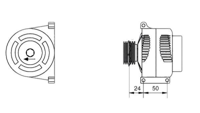 Alternator (fara piesa veche la schimb)  MAGNETI MARELLI Fiat Panda (169) Punto (188) Punto / Grande Punto (199) Punto Evo (199) Musa (350)