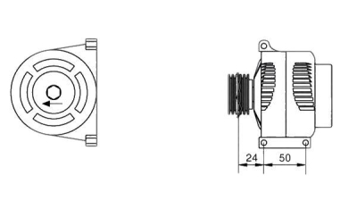 Alternator (fara piesa veche la schimb)  MAGNETI MARELLI Fiat Albea (178) Punto (188) Punto Van (188Ax) Strada (178E) Y (840A) Panda (169) Palio Weekend (178Dx)