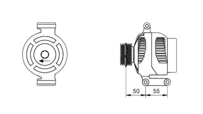 Alternator (fara piesa veche la schimb)  MAGNETI MARELLI Lancia Ypsilon (843) Punto / Grande Punto (199) Linea (323) Doblo Microbus (152, 263) Doblo Caroserie Inchisa/Combi (263) Doblo (119) Doblo Car