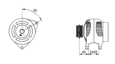 Alternator (fara piesa veche la schimb)  MAGNETI MARELLI Ford Focus Limuzina (Dfw) Focus (Daw, Dbw) Focus Combi (Dnw)