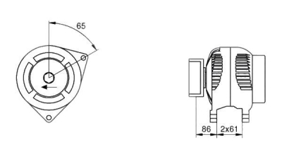 Alternator (fara piesa veche la schimb)  MAGNETI MARELLI Ford Focus (Daw, Dbw) Focus Combi (Dnw) Focus Limuzina (Dfw)