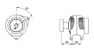 Alternator  MAGNETI MARELLI Ford Focus Limuzina (Dfw) Focus Combi (Dnw) Focus (Daw, Dbw)