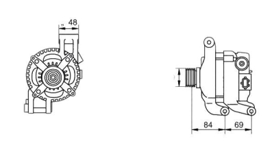 Alternator (fara piesa veche la schimb)  MAGNETI MARELLI Ford Focus 2 Combi (Da) Focus 2 Cabriolet Focus 2 Limuzina (Da) Focus 2 (Da) Focus C-Max