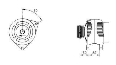 Alternator (fara piesa veche la schimb)  MAGNETI MARELLI Ford Focus 2 Combi (Da) Focus 2 Limuzina (Da) Focus 2 (Da)