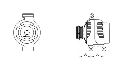 Alternator (fara piesa veche la schimb)  MAGNETI MARELLI Opel Corsa C Caroserie (F08, W5L) Corsa D Tigra Twintop Astra H Combi (L35) Astra H Gtc (L08) Astra H (L48) Agila (B) (H08) Agila (A) (H00) Mer