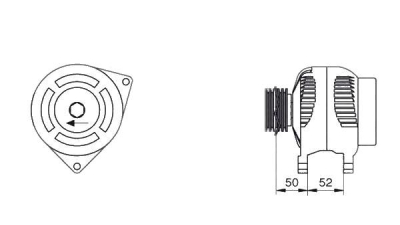 Alternator (fara piesa veche la schimb)  MAGNETI MARELLI Ford Focus 2 Combi (Da) Focus 2 Limuzina (Da) Focus 2 (Da) C-Max (Dm2) Focus C-Max