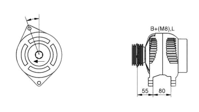 Alternator (fara piesa veche la schimb)  MAGNETI MARELLI Iveco Daily 4 Caroserie Inchisa/Combi Daily 4 Platou / Sasiu Patriot Ducato Platou / Sasiu (244) Daily 3 Caroserie Inchisa/Combi Ducato Bus