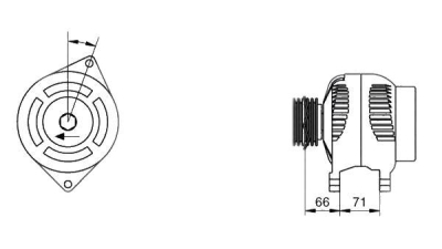 Alternator (fara piesa veche la schimb)  MAGNETI MARELLI Fiat Multipla (186) Palio (178Bx) Palio Weekend (178Dx) Stilo (192) Lybra (839Ax) Marea Weekend (185) Stilo Multi Wagon (192) Albea (178) Lybra