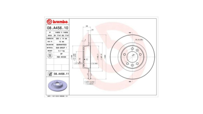 Disc frana Citroen Jumpy Van, 01.2007-, Scudo, 01.2007-; Expert Caroserie, 01.2007-, Toyota Proace 2013-2016, BREMBO