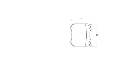 Set placute frana BOSCH 0986424754 spate Saab 9-5 Combi (Ys3E) 9-5 (Ys3E)