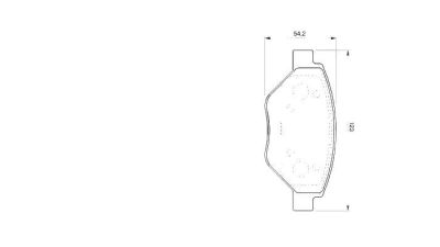 Set placute frana BOSCH 0986424774 fata Renault Megane 2 (Bm0/1, Cm0/1) Megane 2 Limuzina (Lm0/1)