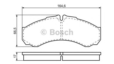 Set placute frana BOSCH 0986424833 fata spate Iveco Daily 4 Platou / Sasiu Daily 4 Caroserie Inchisa/Combi Mascott Caroserie Inchisa/Combi Mascott Autobasculanta Daily 6 Platou / Sasiu Mascott Plat