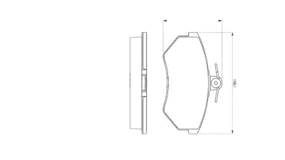 Set placute frana BOSCH 0986460944 fata Vw Caddy 2 Caroserie (9K9A) Caddy 2 Combi (9K9B) Corrado (53I) Golf 3 (1H1) Golf 2 (19E, 1G1) Ibiza 3 (6K1) Inca (6K9) Toledo 1 (1L) Golf 3 Variant (1H