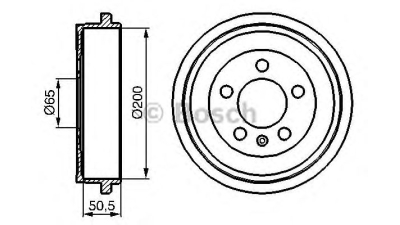 Tambur frana BOSCH 0986477133 spate Audi A2 (8Z0) Fabia Combi (6Y5) Fabia Combi Fabia Fabia Praktik Fabia (6Y2) Fabia Limuzina (6Y3) Polo (9N) Polo (6R, 6C) Polo Limuzina (9A4) Fox (5Z1, 5Z3) Ibiza Iv