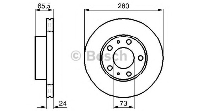 Disc frana BOSCH 0986478434 fata Citroen Jumper Bus (230P) Jumper Caroserie (230L) Jumper Platou / Sasiu (230) Boxer Bus (244, Z) Boxer Caroserie (230L) Boxer Bus (230P) Boxer Platou / Sasiu (244) Box