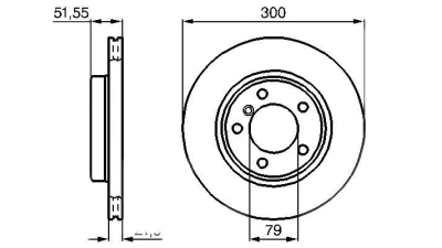 Disc frana BOSCH 0986478571 fata Bmw 3 Cupe (E46) 3 (E46) 3 Cabriolet (E46) 3 Touring (E46) Z3 (E36) Z3 Cupe (E36) Z4 (E85) 3 Compact (E46)