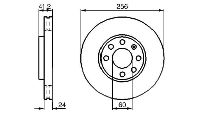 Disc frana BOSCH 0986478881 fata Opel Astra G Caroserie (F70) Astra F Classic Combi Astra G Cabriolet (F67) Astra G Limuzina (F69) Astra G Hatchback (F48, F08) Astra G Combi (F35) Astra G Cupe (F07)