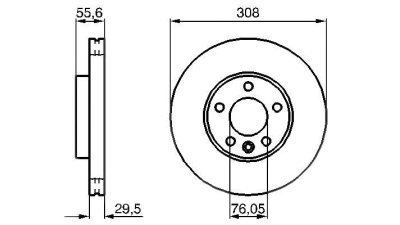 Disc frana BOSCH 0986479211 fata Vw Transporter 5 Caroserie (7Ha, 7Hh, 7Ea, 7Eh) Transporter 5 Bus (7Hb, 7Hj, 7Eb, 7Ej, 7Ef) Transporter 5 Platou / Sasiu (7Jd, 7Je, 7Jl, 7Jy, 7Jz, 7Fd, Multivan 5 (7Hm