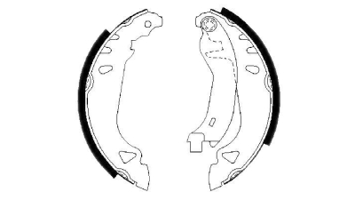 Set saboti frana BOSCH 0986487250 spate Lancia Delta 2 (836) Dedra Sw (835) Dedra (835) Tempra (159) Y (840A) Tipo (160) Punto (176) Punto Cabriolet (176C) Punto Van (176L)