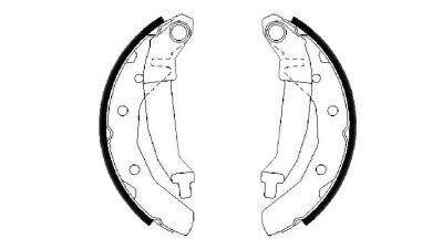 Set saboti frana BOSCH 0986487628 spate Chevrolet Matiz (M200, M250) Matiz (Klya) Spark