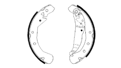 Set saboti frana BOSCH 0986487658 spate Opel Astra H Caroserie (L70) Astra H Combi (L35) Astra H Twintop (L67) Astra H Gtc (L08) Zafira A (F75) Combo Caroserie Inchisa/Combi Combo Tour Astra H (L48) A