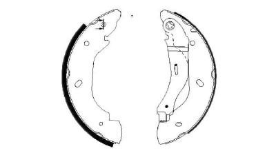 Set saboti frana BOSCH 0986487660 spate Ford Transit Platou / Sasiu (Fm , Fn ) Transit Caroserie Transit Caroserie (Fa ) Transit Platou / Sasiu Transit Bus Transit Tourneo Transit Bus (Fd , Fb , Fs , 