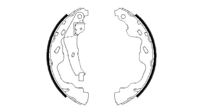 Set saboti frana BOSCH 0986487665 spate Suzuki Swift 3 (Mz, Ez) Splash Aygo (Pab4, Kgb4) Aygo (Wnb1, Kgb1) Yaris (Scp1, Nlp1, Ncp1) C1 2 C1 (Pm, Pn) Agila (B) (H08) 108 107