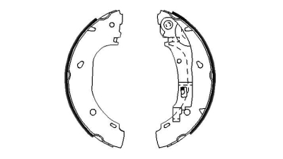 Set saboti frana BOSCH 0986487701 spate Fiat Ducato Platou / Sasiu (244) Boxer Bus (244, Z) Boxer Caroserie (244) Ducato Caroserie (244) Boxer Platou / Sasiu (244) Jumper Bus (244, Z) Jumper Caroserie