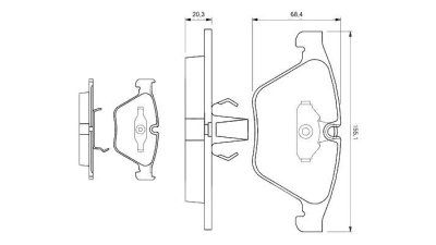 Set placute frana BOSCH 0986494036 fata Bmw 5 Touring (E61) 5 (E60) 7 (E65, E66, E67) 6 Cabriolet (E64) X1 (E84) Z4 (E89) 6 (E63) 3 (E90) 3 Touring (E91) 3 Cabriolet (E93) 1 Cupe (E82) 3 Cupe (E92)