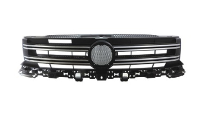Grila radiator VW Tiguan (5N2), 04.2011-05.2016, crom/negru, 5N0853651H9B9, 95X105