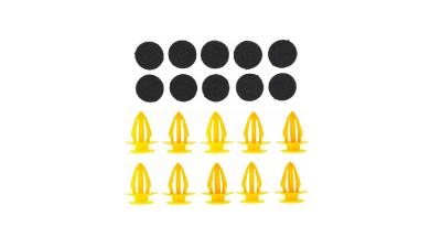 Clema ornamente 10 buc. VW Transporter (T4), 07.1990-03.2003; Transporter (T5), 04.2003-2015, Pentru Tapiterie; Capac Oglinda Exterioara, Aftermarket