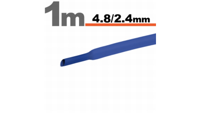 Tub termocontractibil albastru - 4,8 / 2,4 mm, 5 m, 11025K