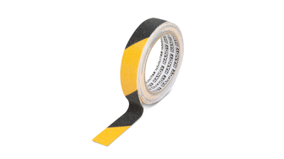 Banda adeziva, antiglisanta - 5m x 25 mm - galben / negru, 1 buc., 11087B