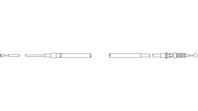 Cablu frana mana Skoda Octavia 2 Vw Golf 5 Jetta Audi A3 8P 1K0609721BE stanga/dreapta 1450/810 mm frana disc