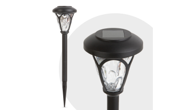 Lampa solara LED cu plexiglas modelat - negru - 400 mm, 1 buc., 11252